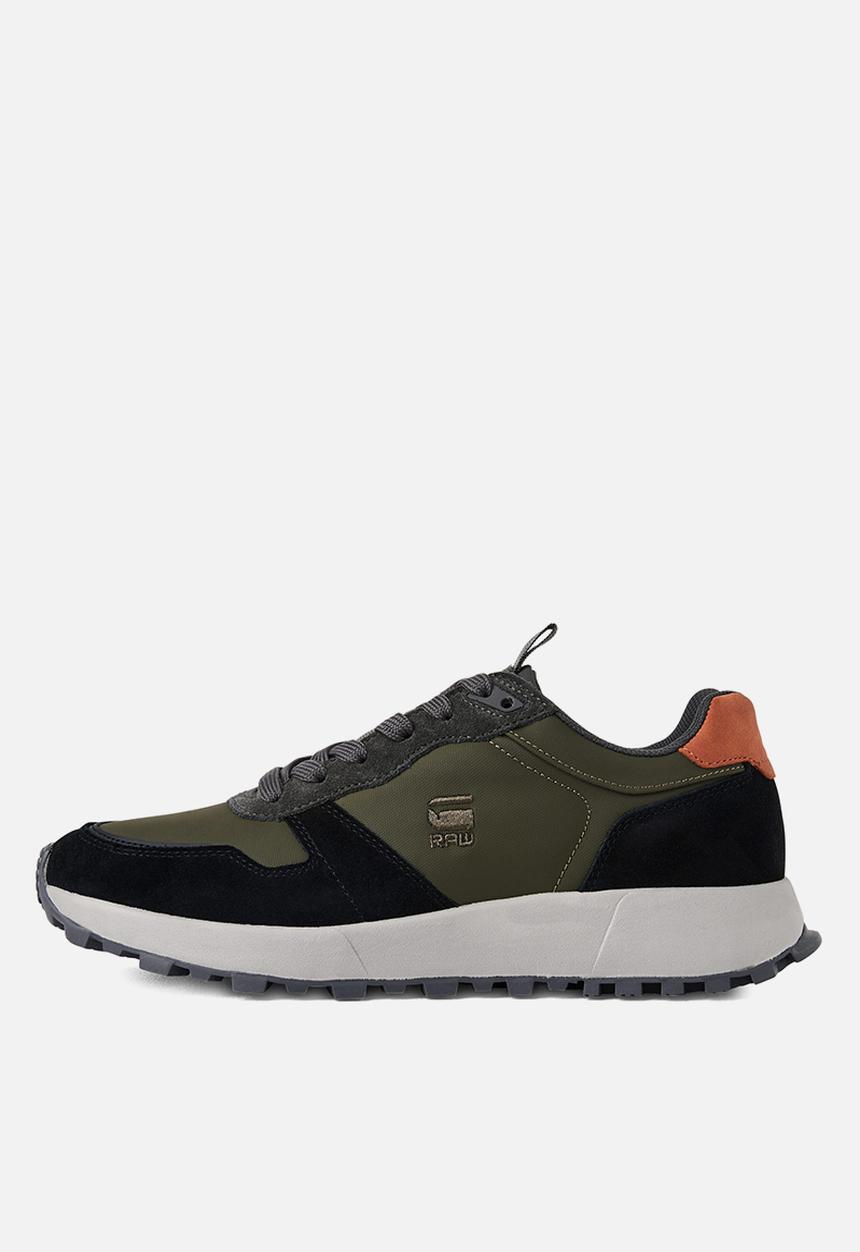 G-STAR - Theq run blk - olive & black 