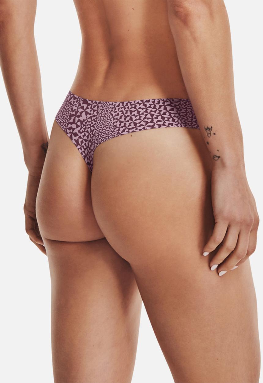 Under Armour - Ps thong 3pack print - mauve pink / ash plum