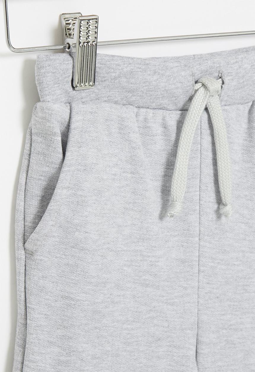 Rebel Republic - Single fleece short - grey mel