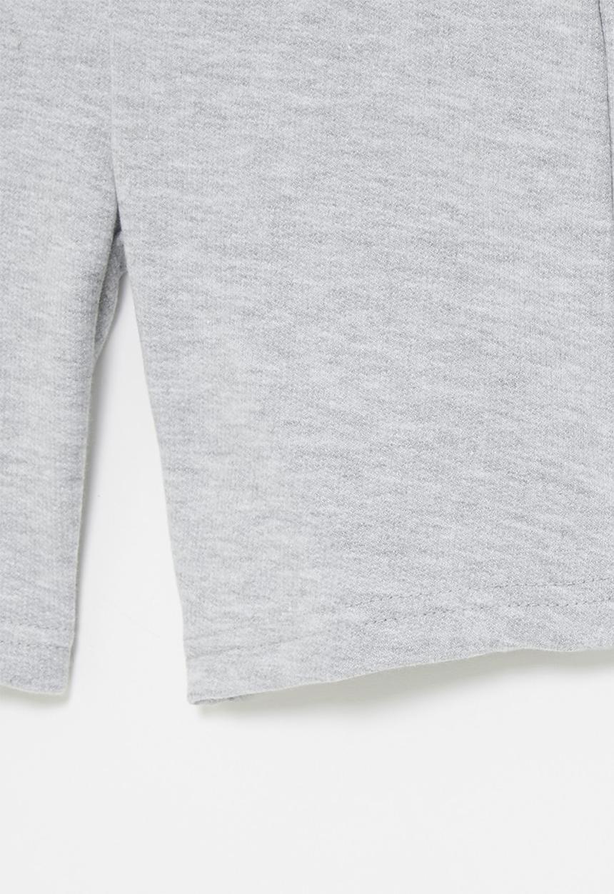 Rebel Republic - Single fleece short - grey mel