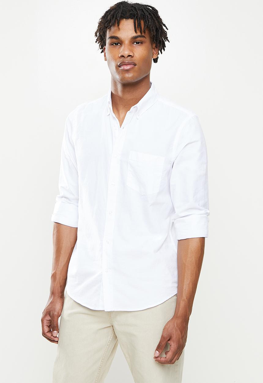 Cotton On - Mayfair long sleeve shirt - white