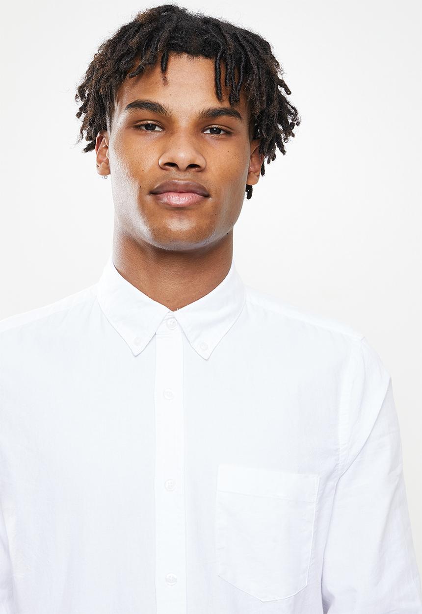 Cotton On - Mayfair long sleeve shirt - white
