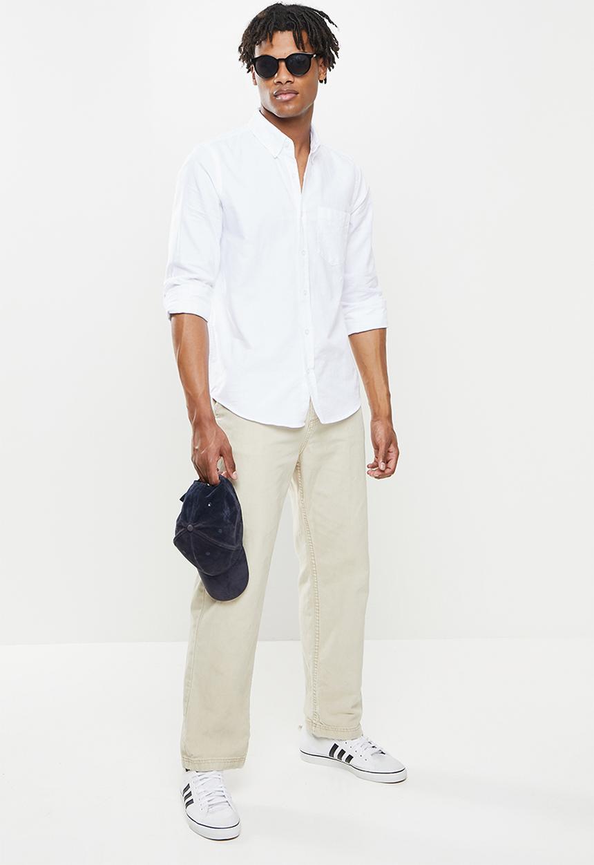 Cotton On - Mayfair long sleeve shirt - white