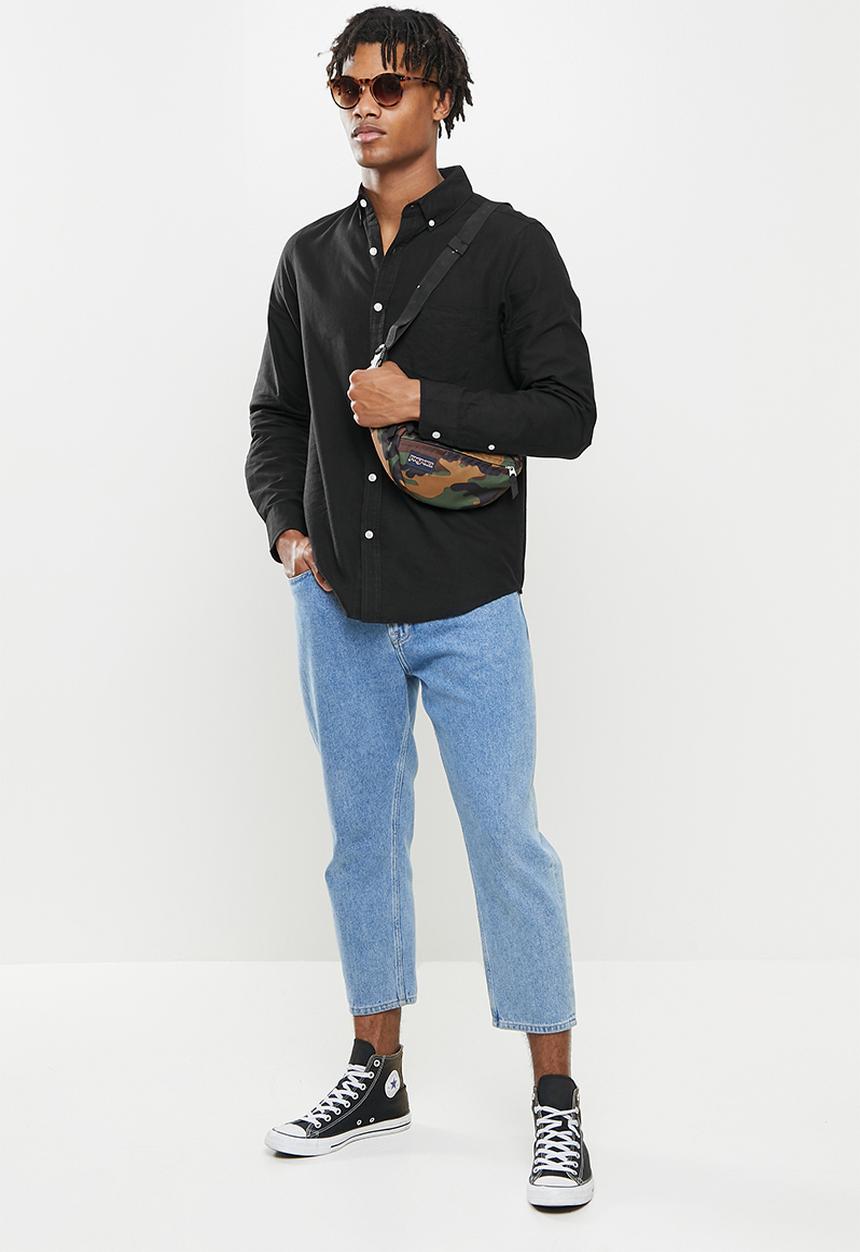Cotton On - Mayfair long sleeve shirt - black
