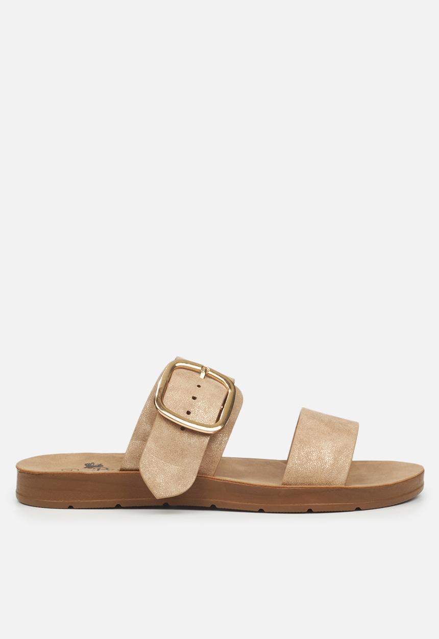Butterfly Feet - Zina 4 slide - taupe