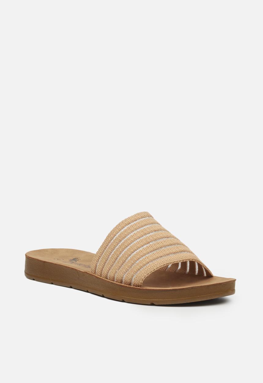 Butterfly Feet - Zina 5 slide - beige