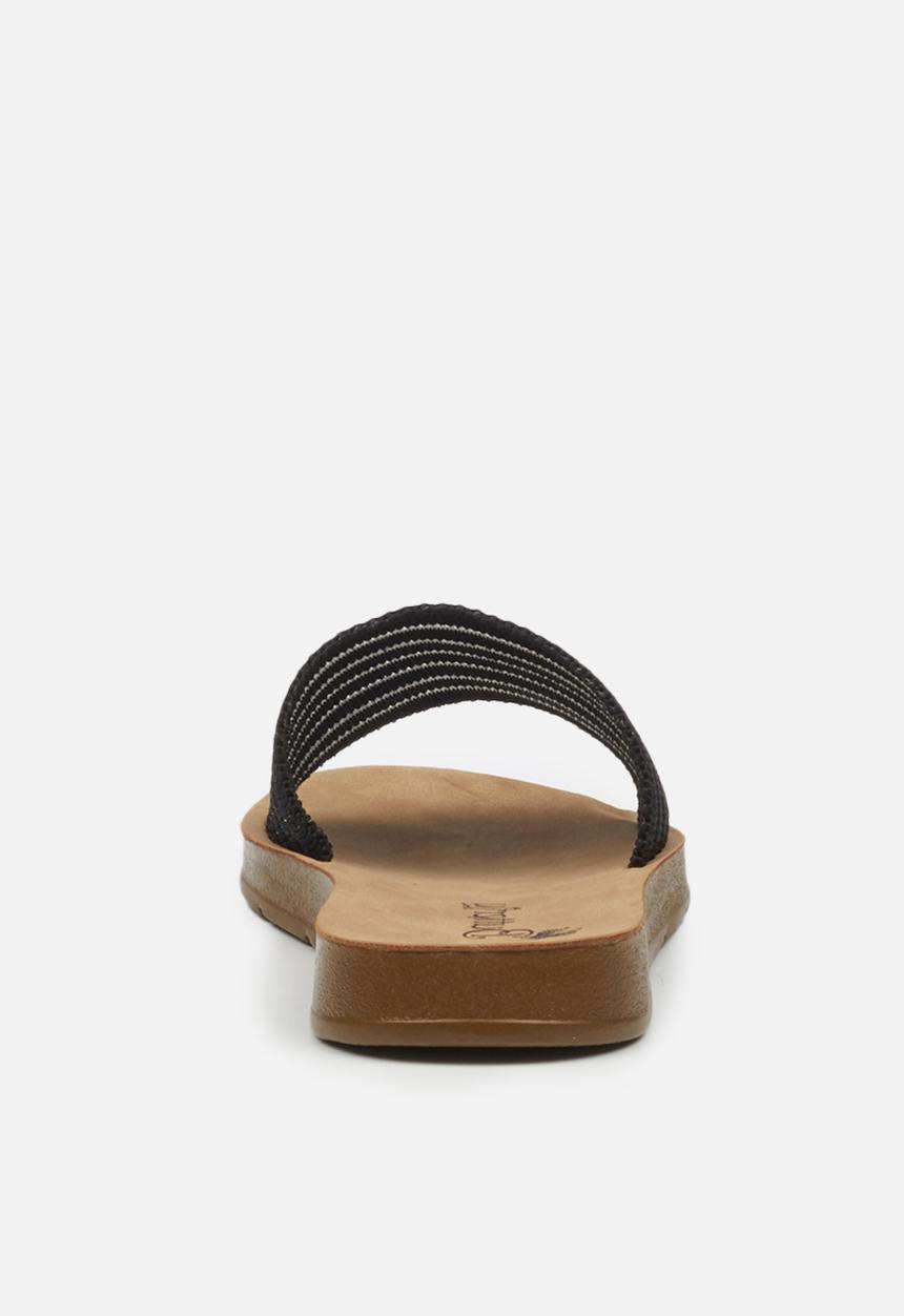 Butterfly Feet - Zina 5 slide - black