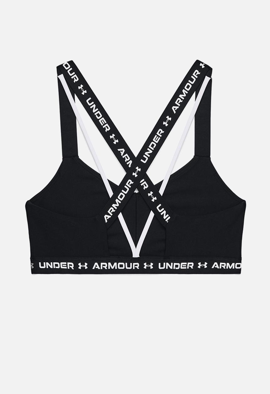 Under Armour - Crossback low bra - black/white