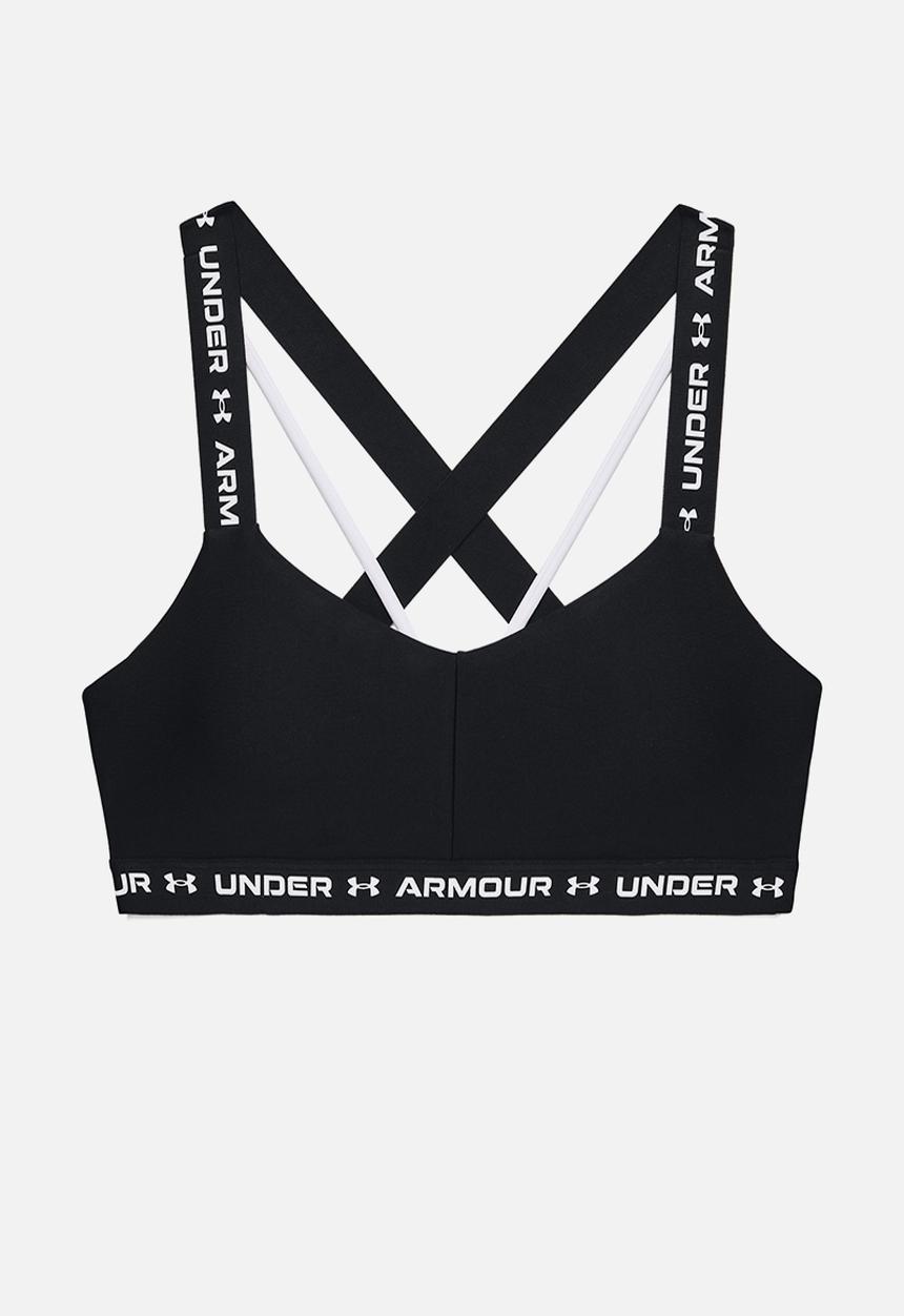 Under Armour - Crossback low bra - black/white
