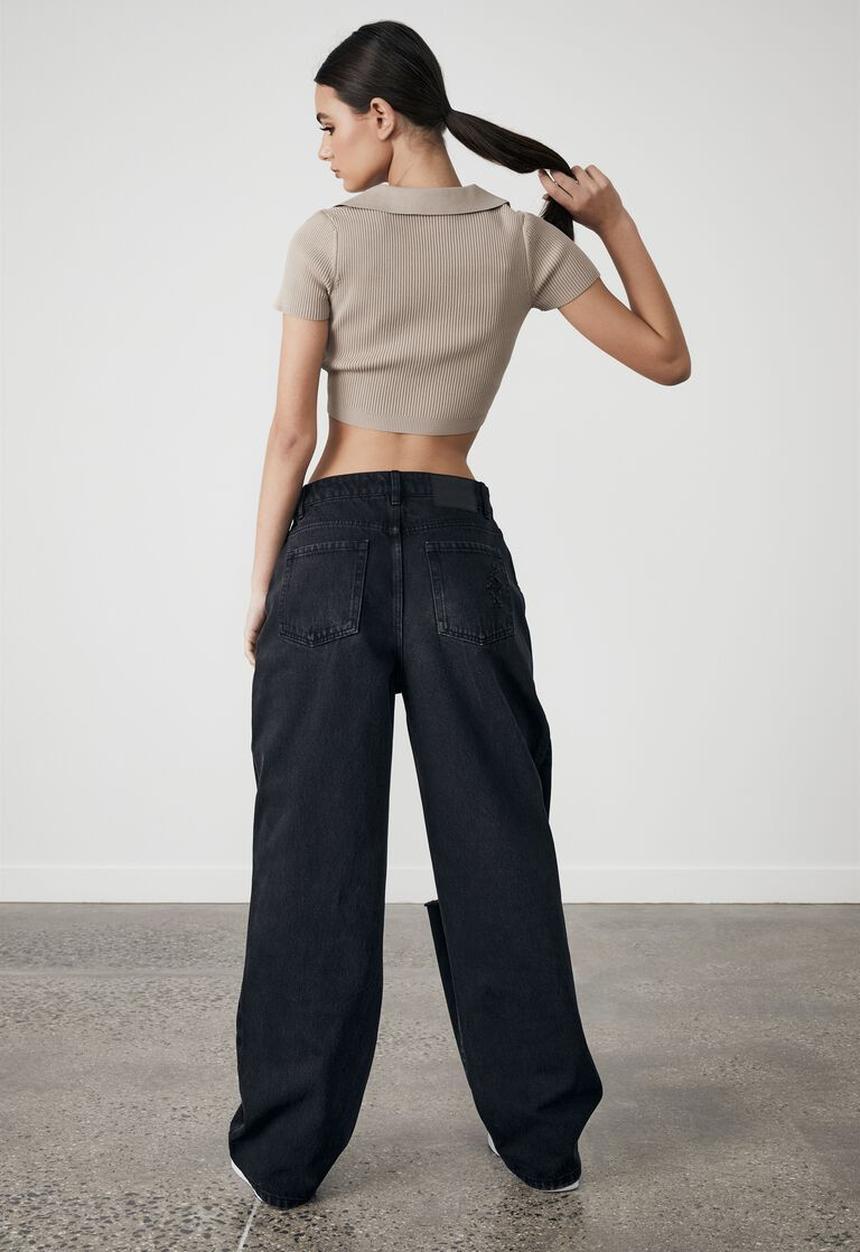 Factorie - Ultra crop short sleeve top - brown mushroom