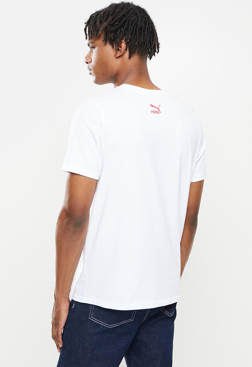 PUMA - Graphic tee box logo logo play - white 