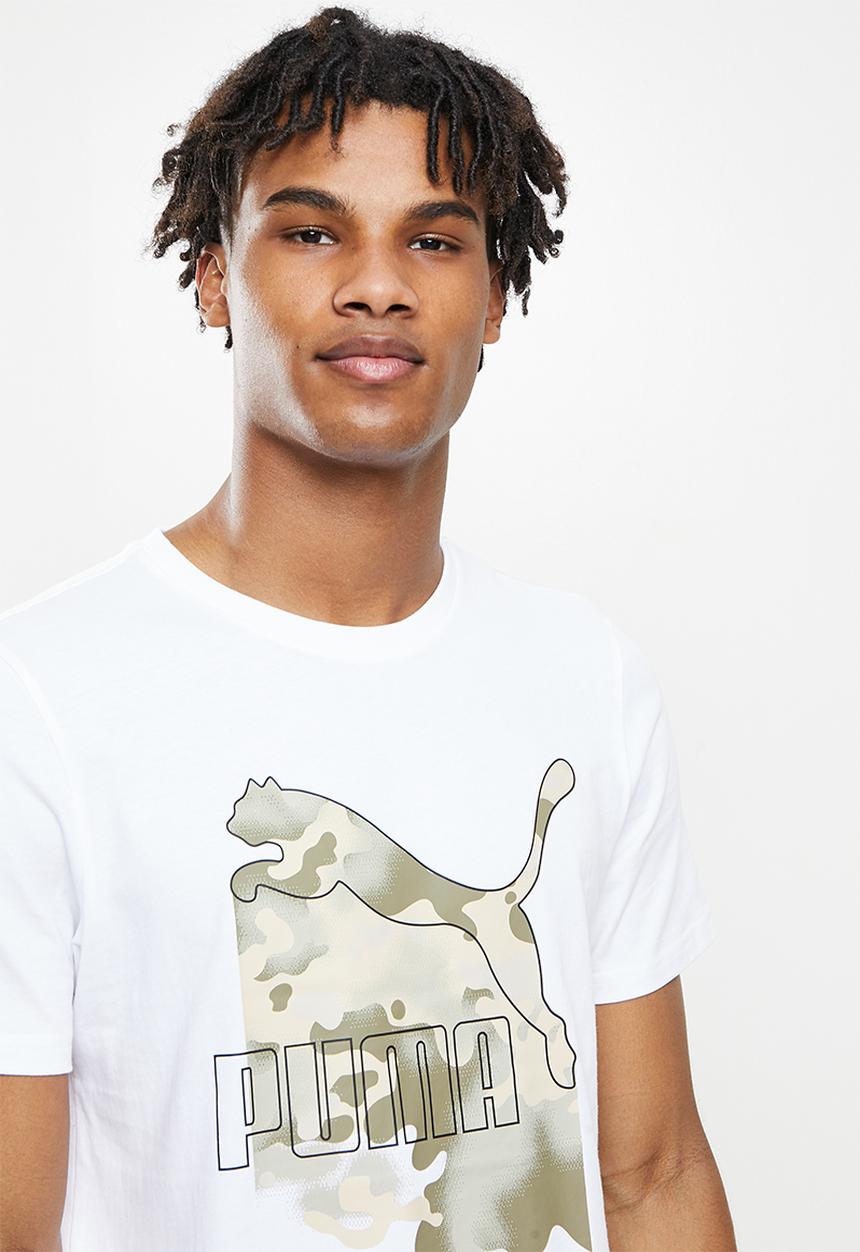 PUMA - Classics graphics camo tee - puma white