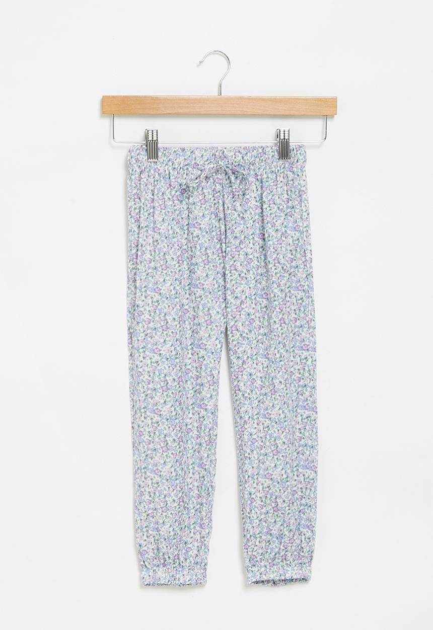 Cotton On - Maya woven pant - blue & purple 