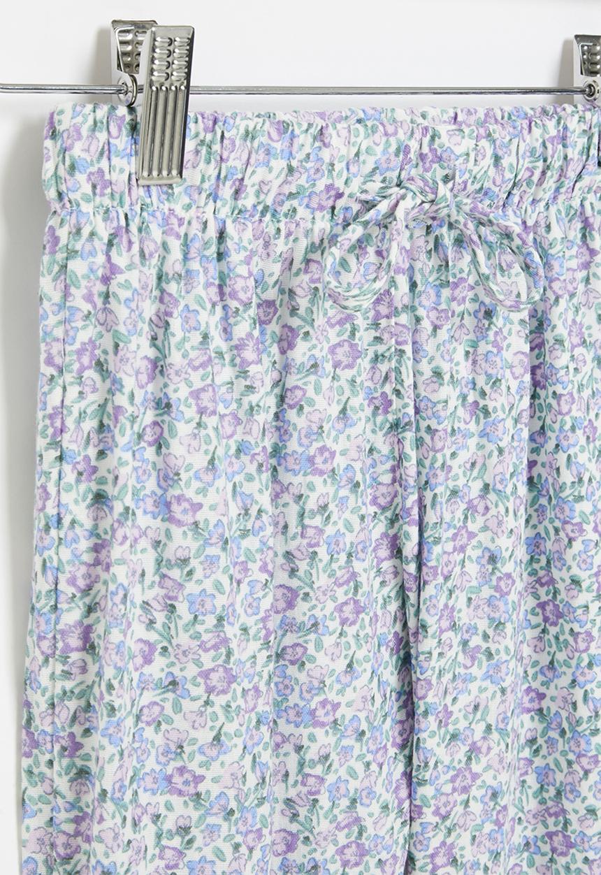 Cotton On - Maya woven pant - blue & purple 