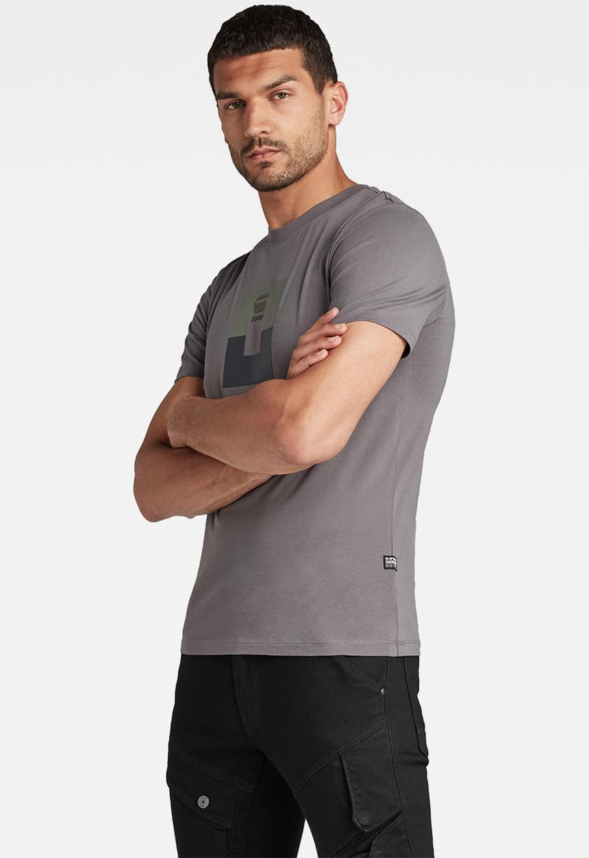 G-STAR - Box graw slim T-shirt - magna