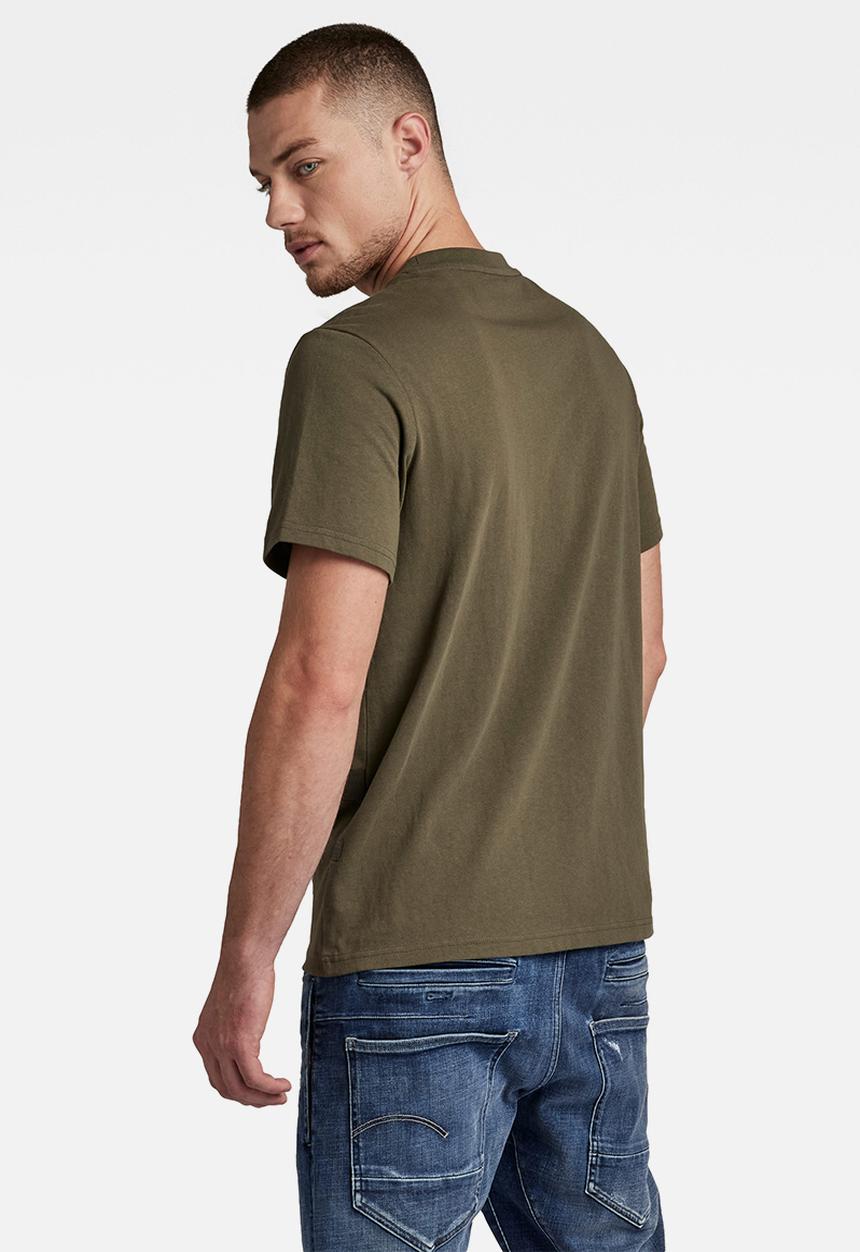 G-STAR - Tape detail T-shirt - combat