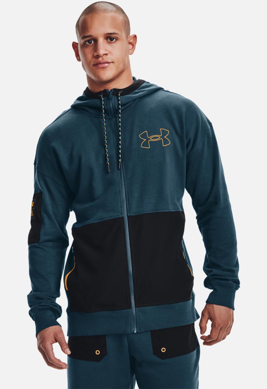 Under Armour - Ua rival terry scribble fz - mid-blue