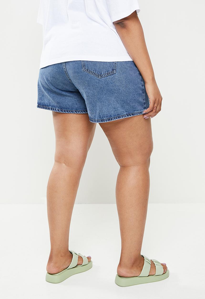 Glamorous - Plus denim shorts - blue