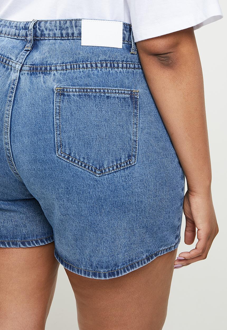 Glamorous - Plus denim shorts - blue