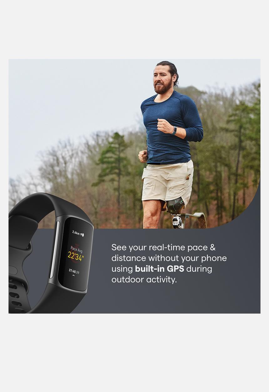 Fitbit - Fitbit charge 5 - black graphite