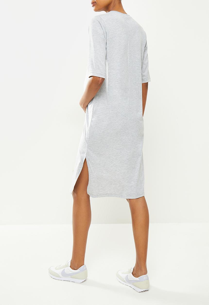 Superbalist -  Maternity short sleeve oversized T-shirt dress - grey melange