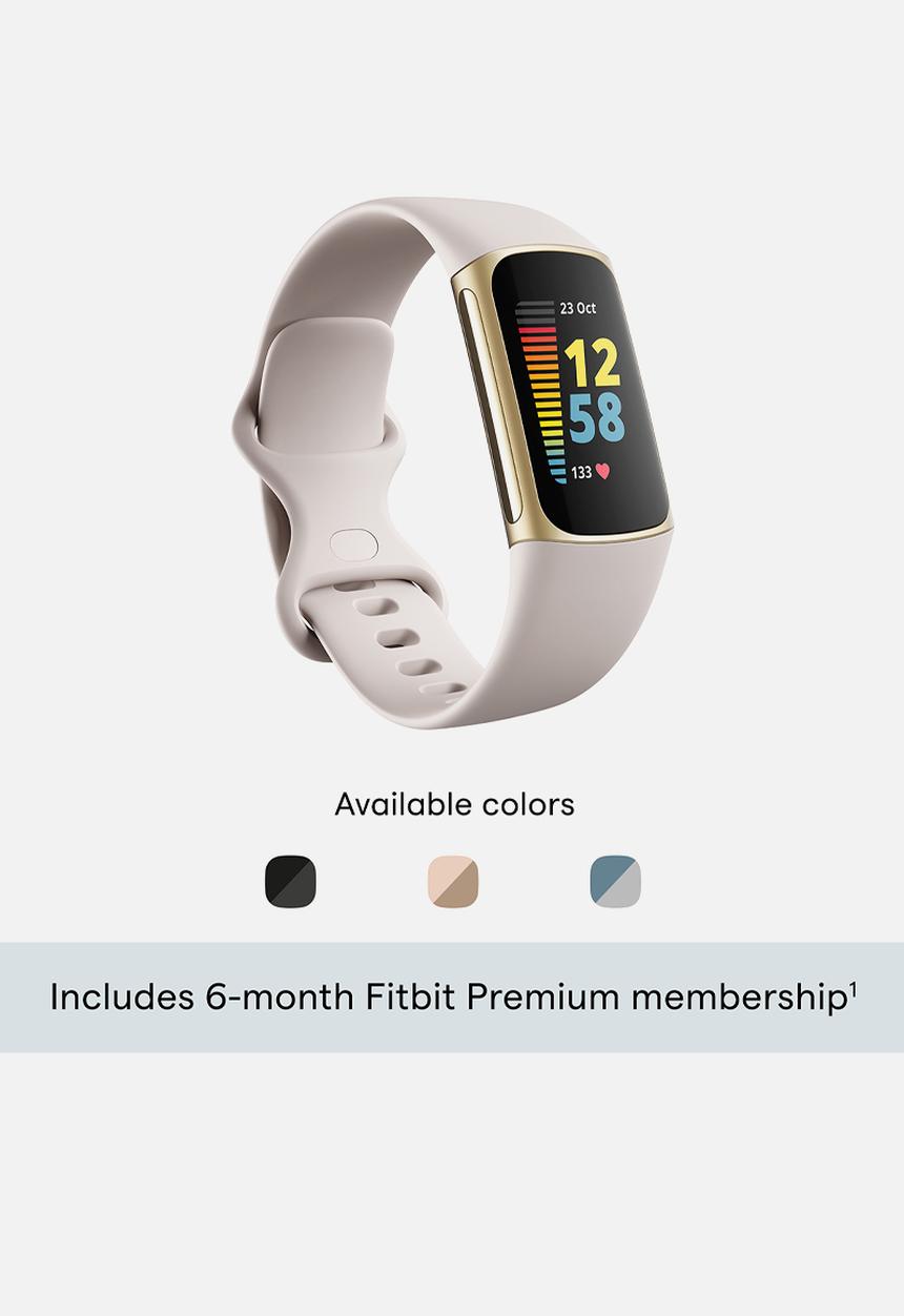 Fitbit - Fitbit charge 5 - lunar white