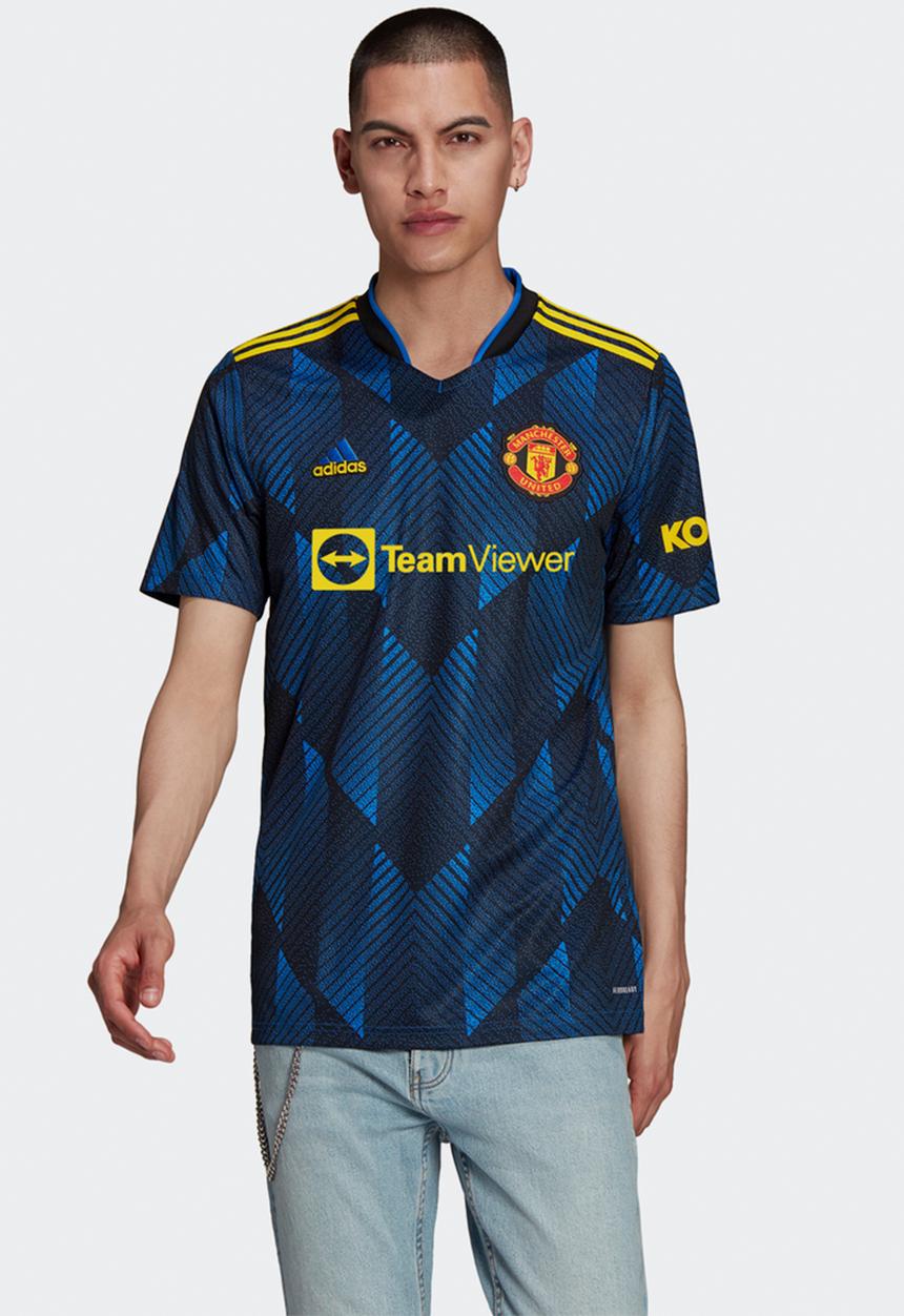 adidas Performance - MANCHESTER UNITED 21/22 THIRD JERSEY - glory blue