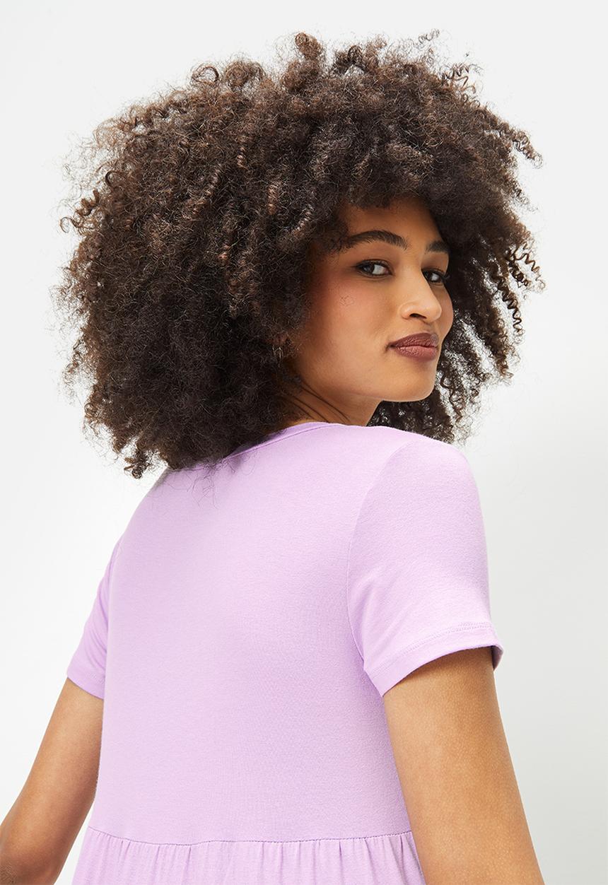 Blake - Tiered mini dress - lilac