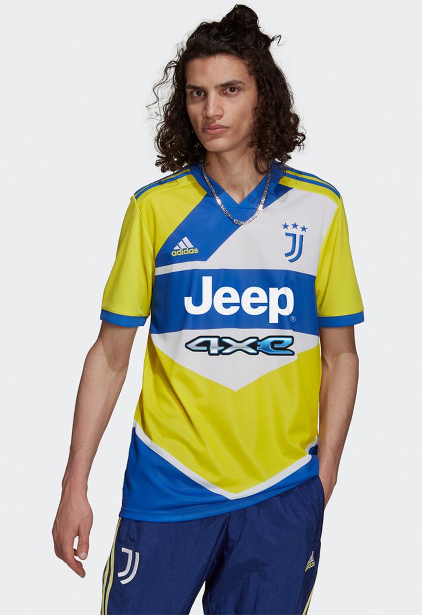 adidas Performance - JUVENTUS 21/22 THIRD JERSEY - shock yellow/hi-rise blue