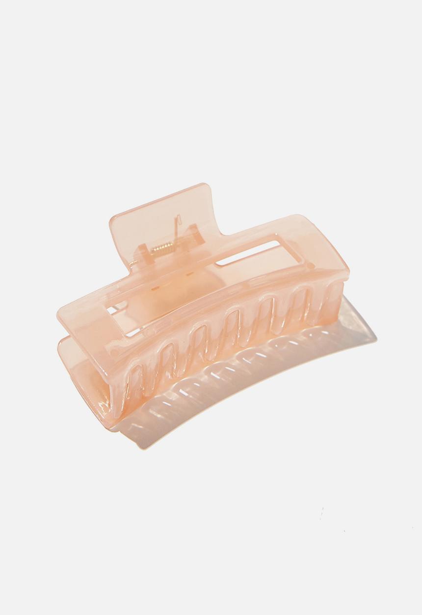 Rubi - Amber hair claw - transparent pink
