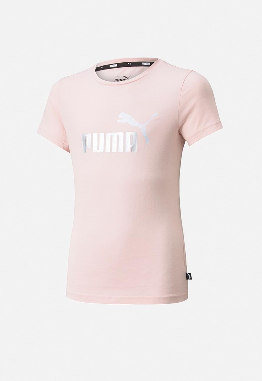 PUMA - Ess+ logo tee g - pink