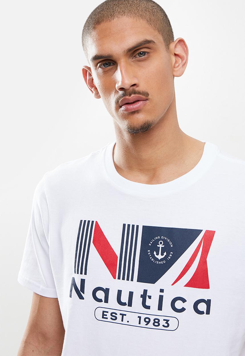 Nautica - Logo tee - white