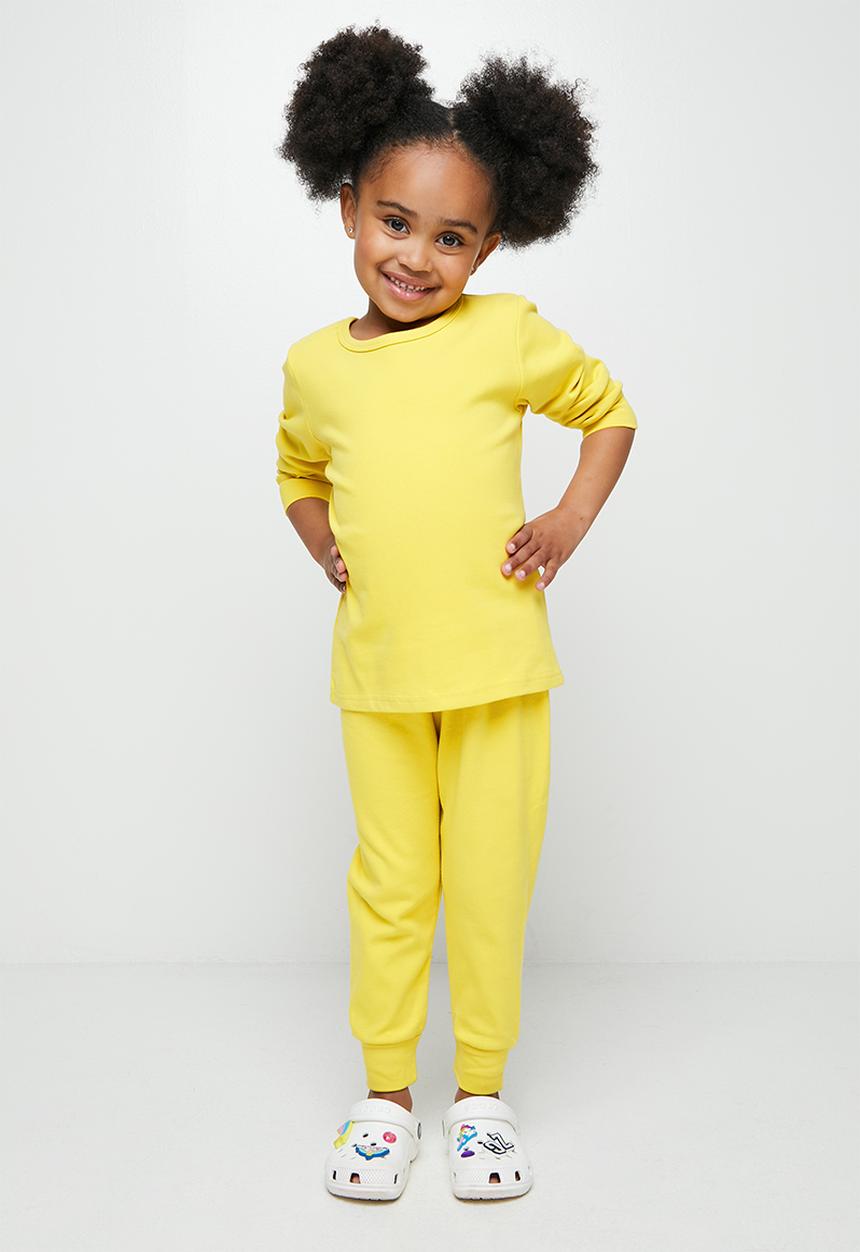 Pop Candy - Tee & pants pj set - yellow