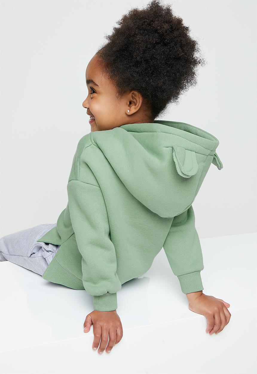 Pop Candy - Girls hoodie with ears - green