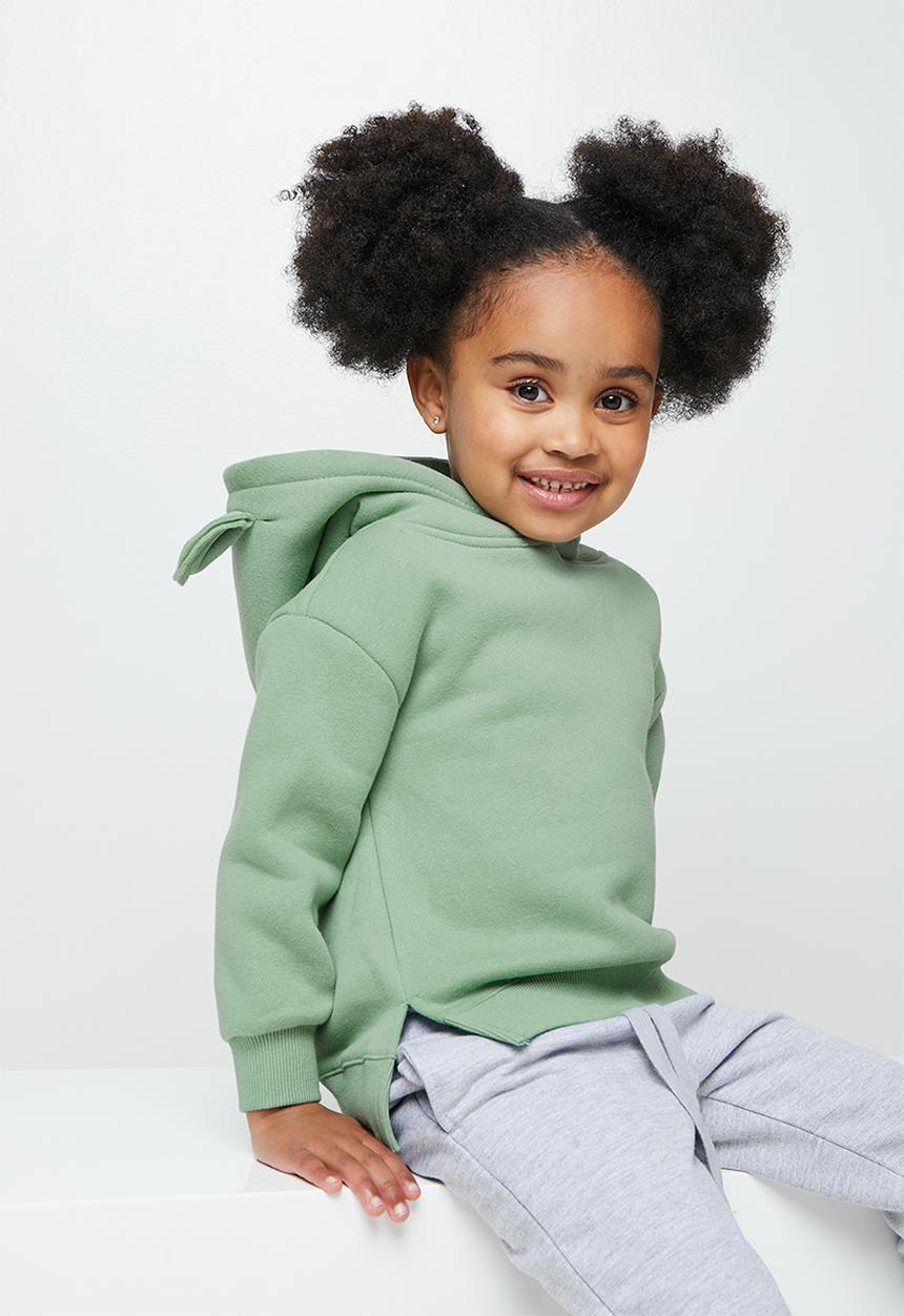 Pop Candy - Girls hoodie with ears - green
