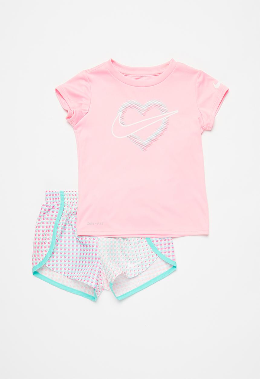 Nike - Nike girls pixel pop sprinter short - pink & blue 
