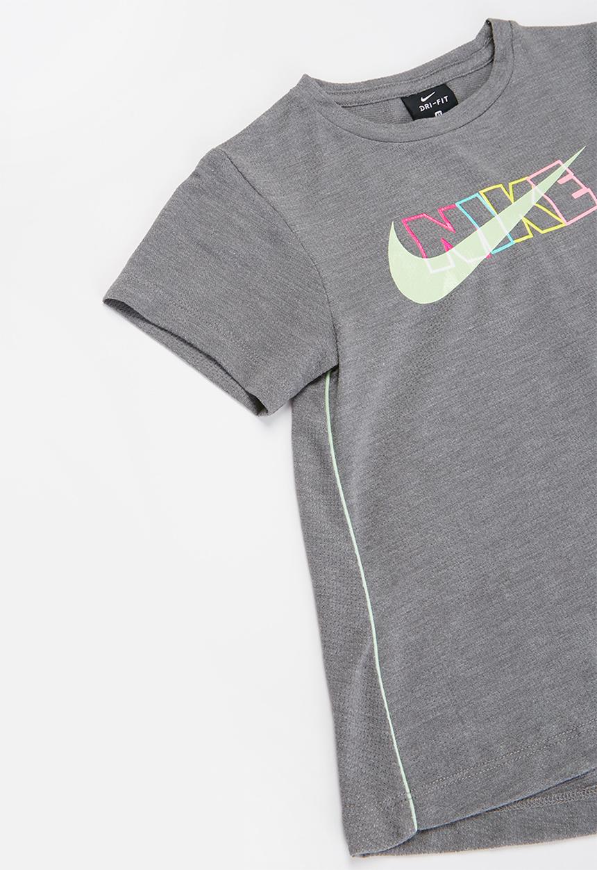 Nike - Nike girls short sleeve fashion tunic - grey