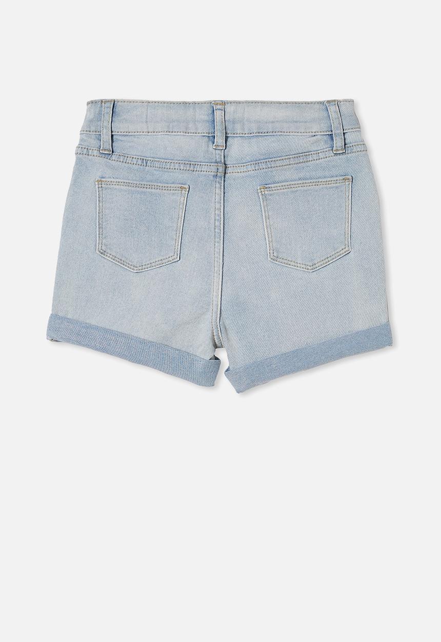 Cotton On - Cassandra denim short - faded blue wash