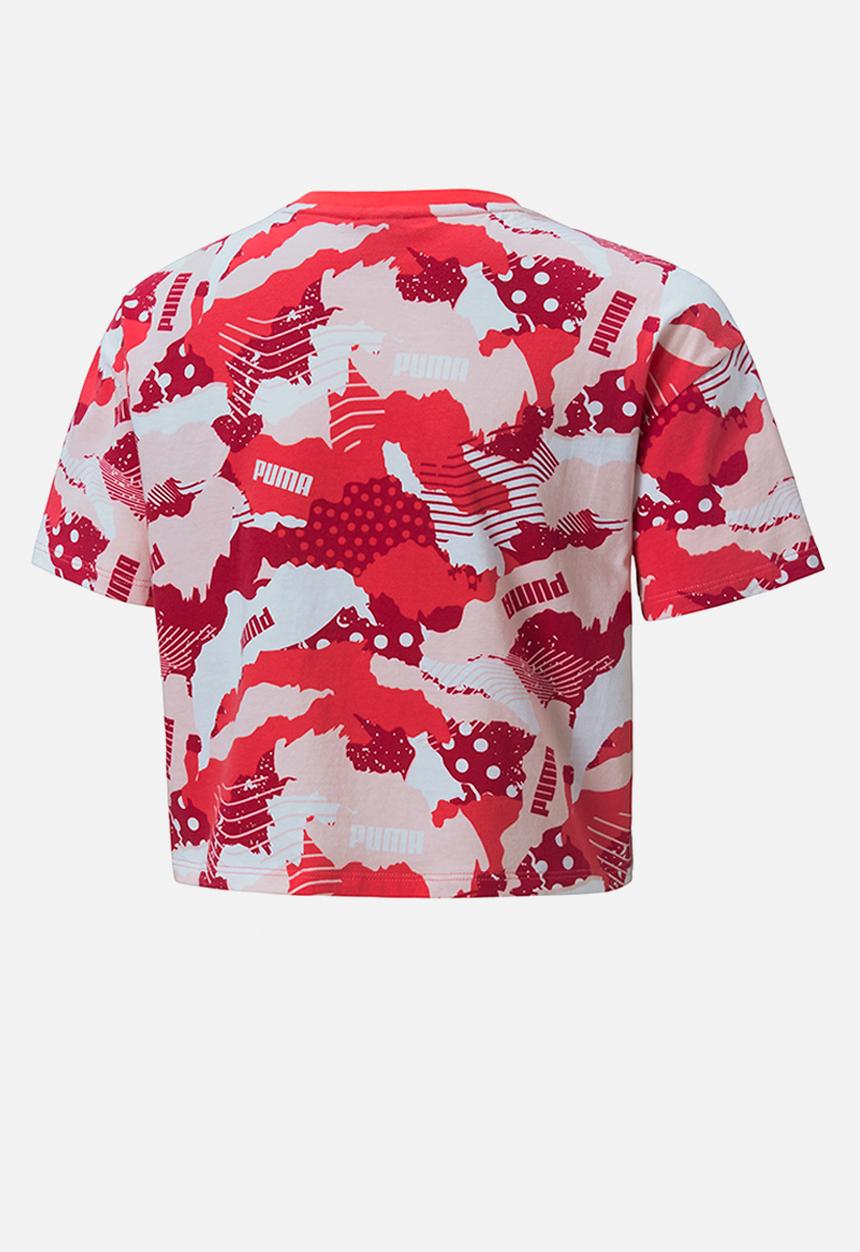 PUMA - Alpha aop tee g - pink