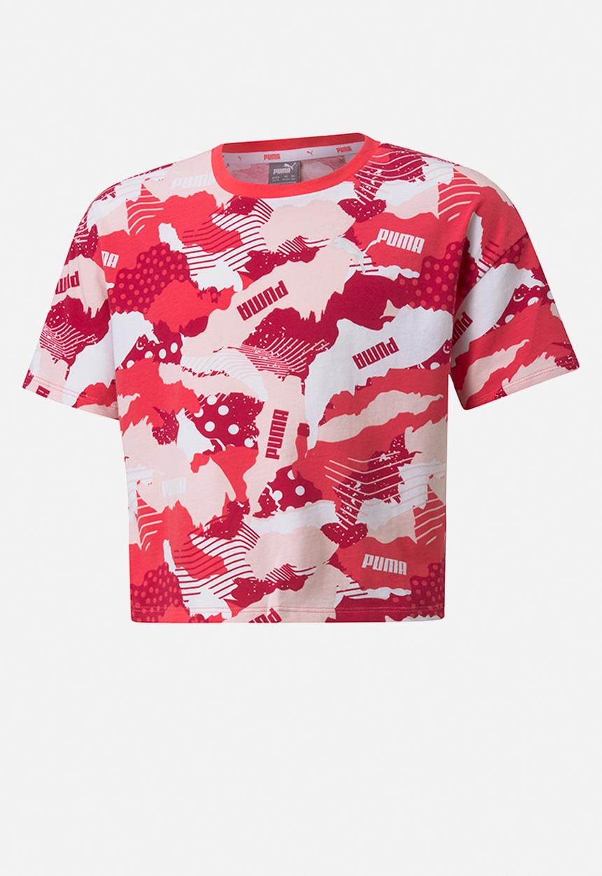 PUMA - Alpha aop tee g - pink