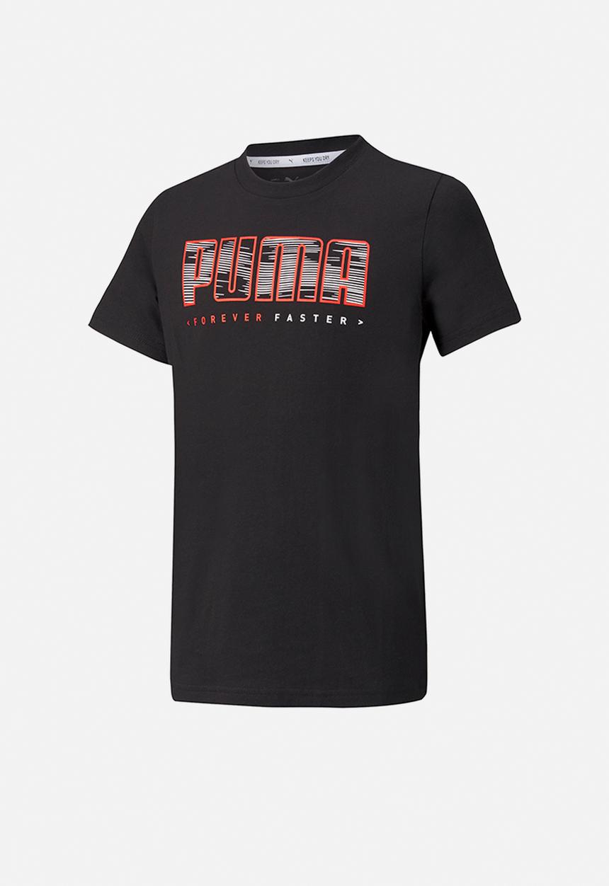 PUMA - Active sport graphic tee b - black