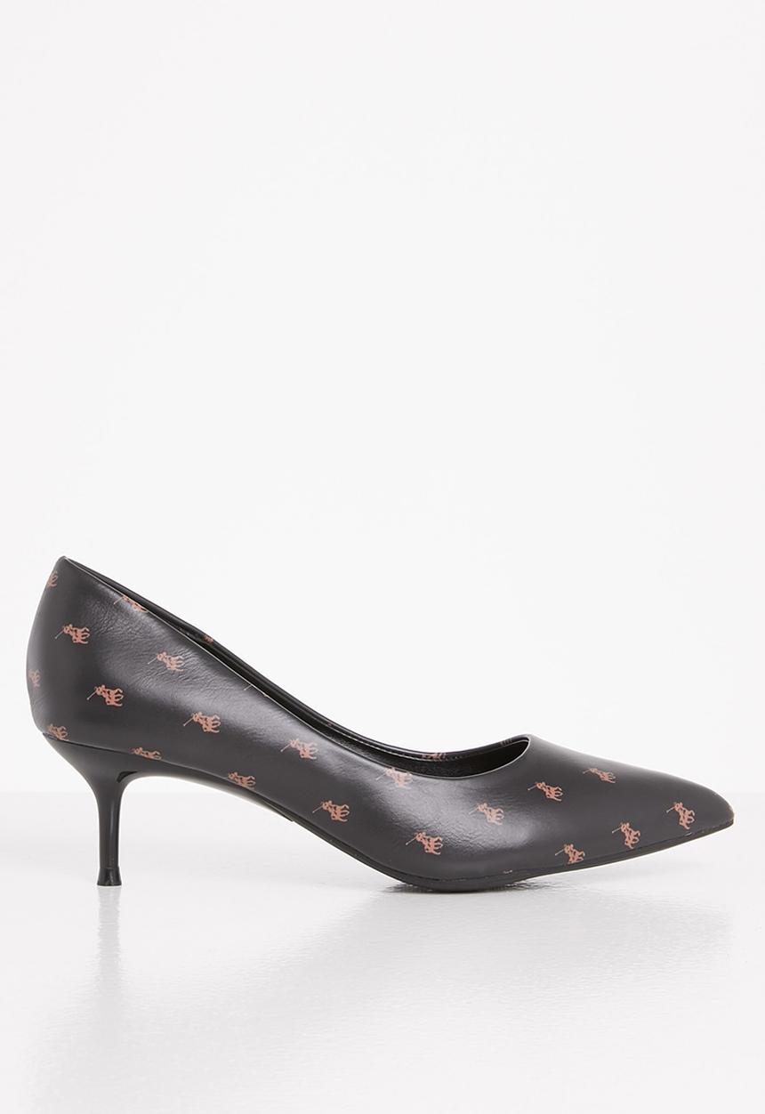 POLO - Amelia monogram court - black