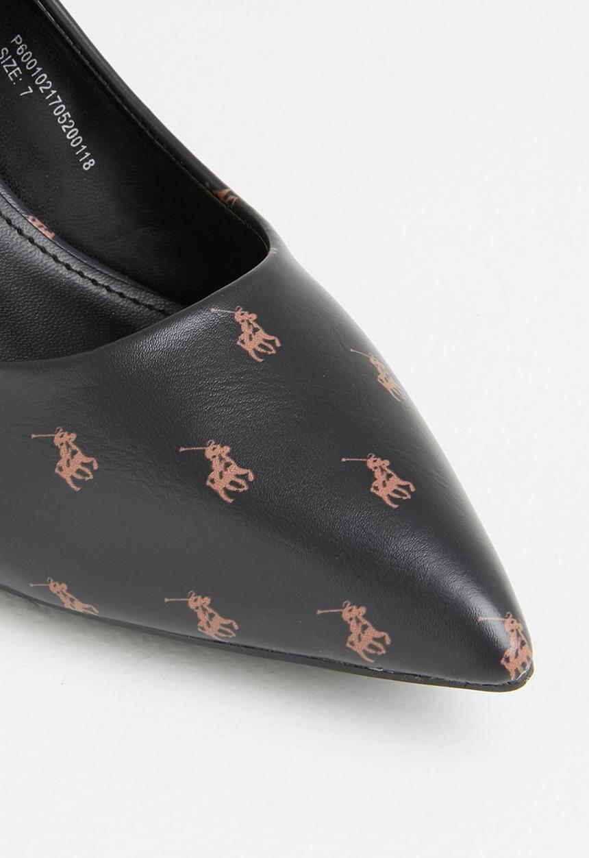 POLO - Amelia monogram court - black
