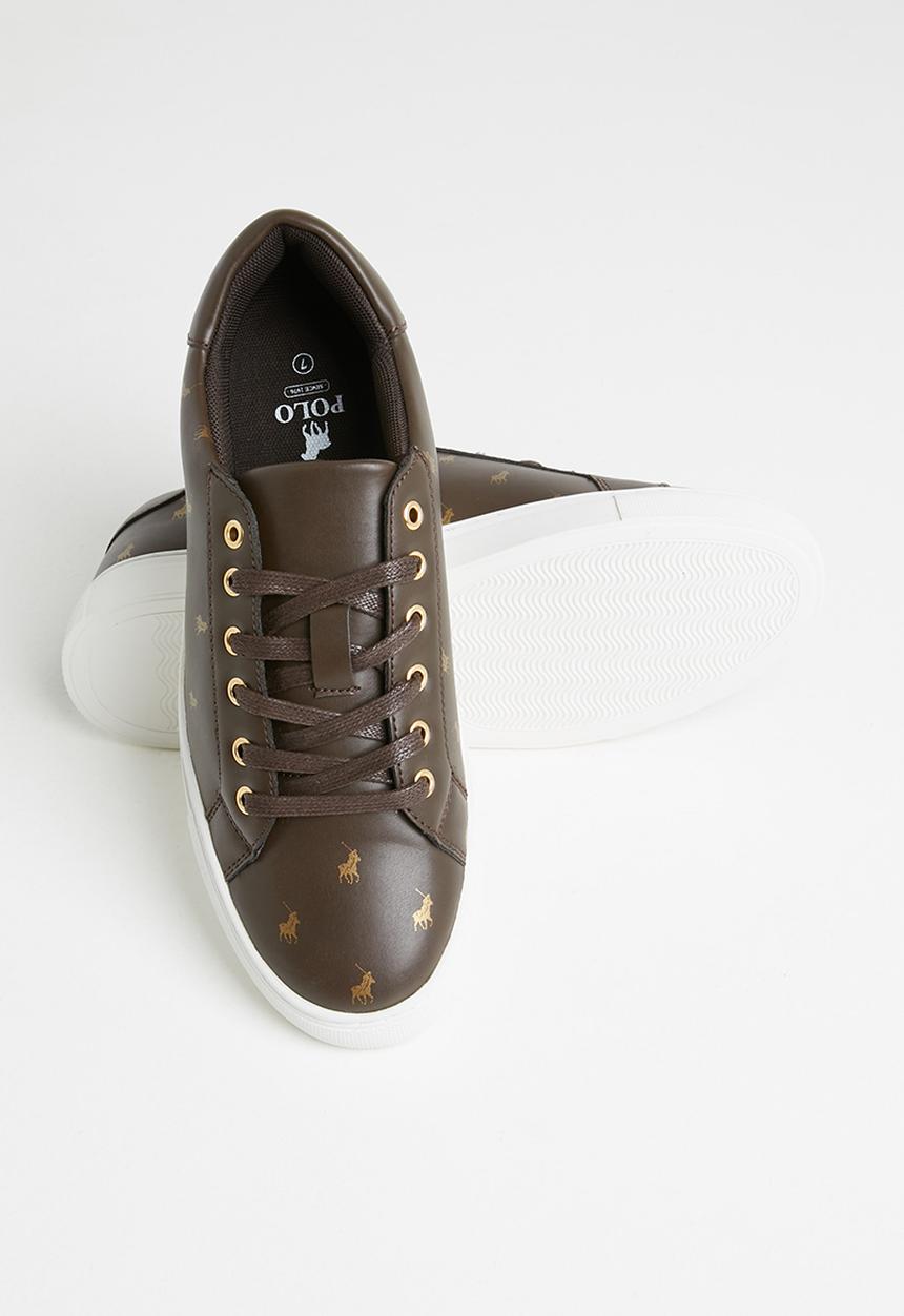 POLO - Jenna monogram sneaker - brown