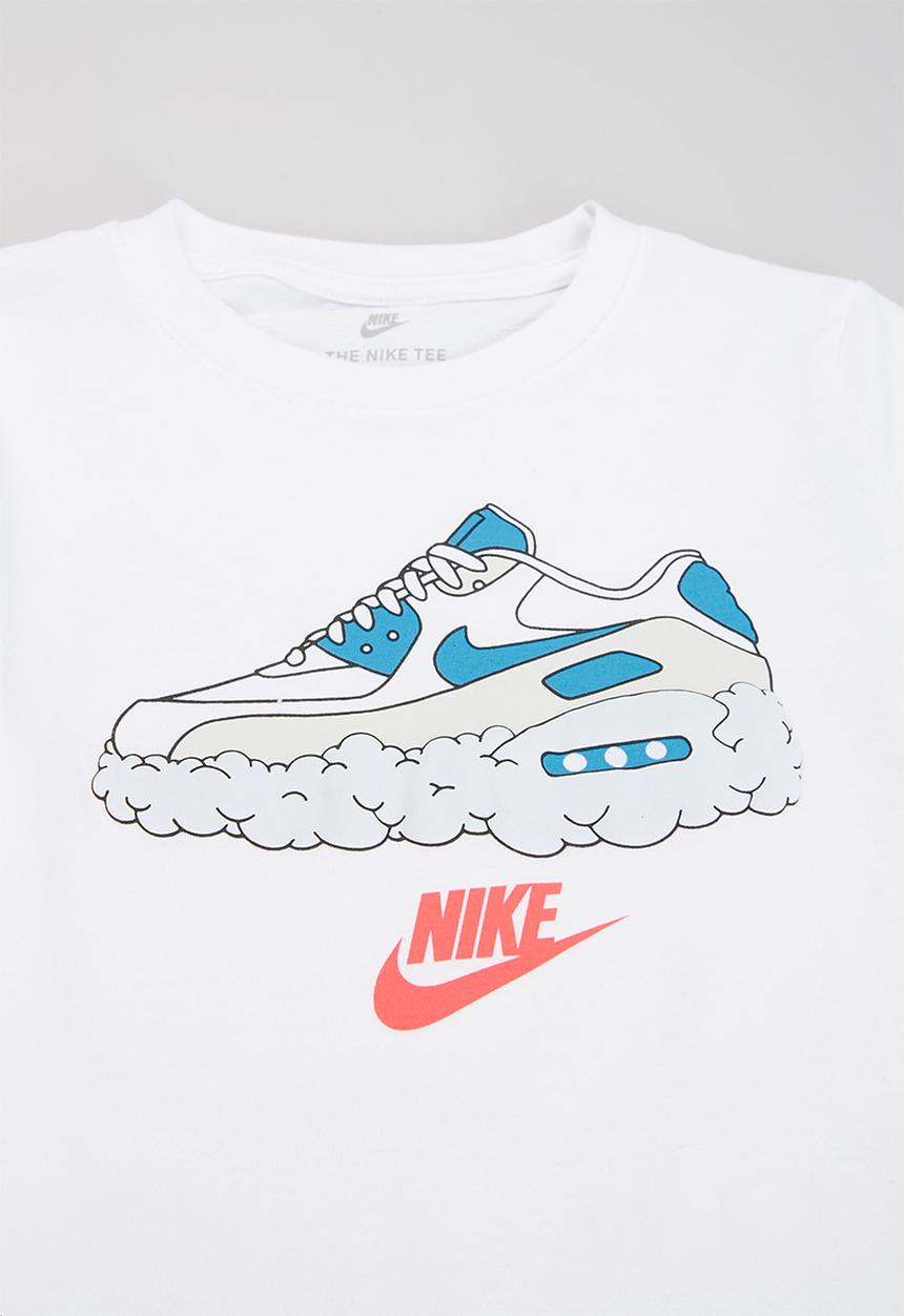 Nike - Nkb airmax clouds short sleeve tee - white