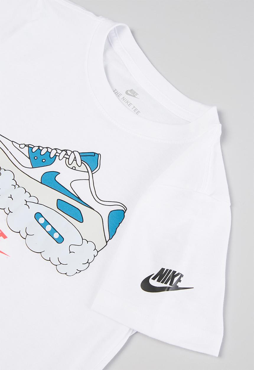 Nike - Nkb airmax clouds short sleeve tee - white