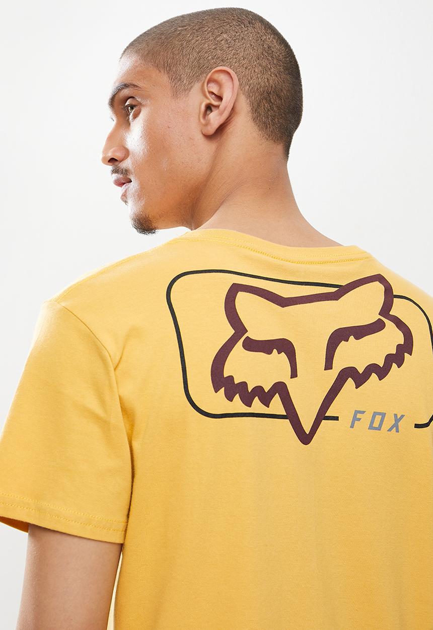 Fox - Mirer short sleeve tee - yellow