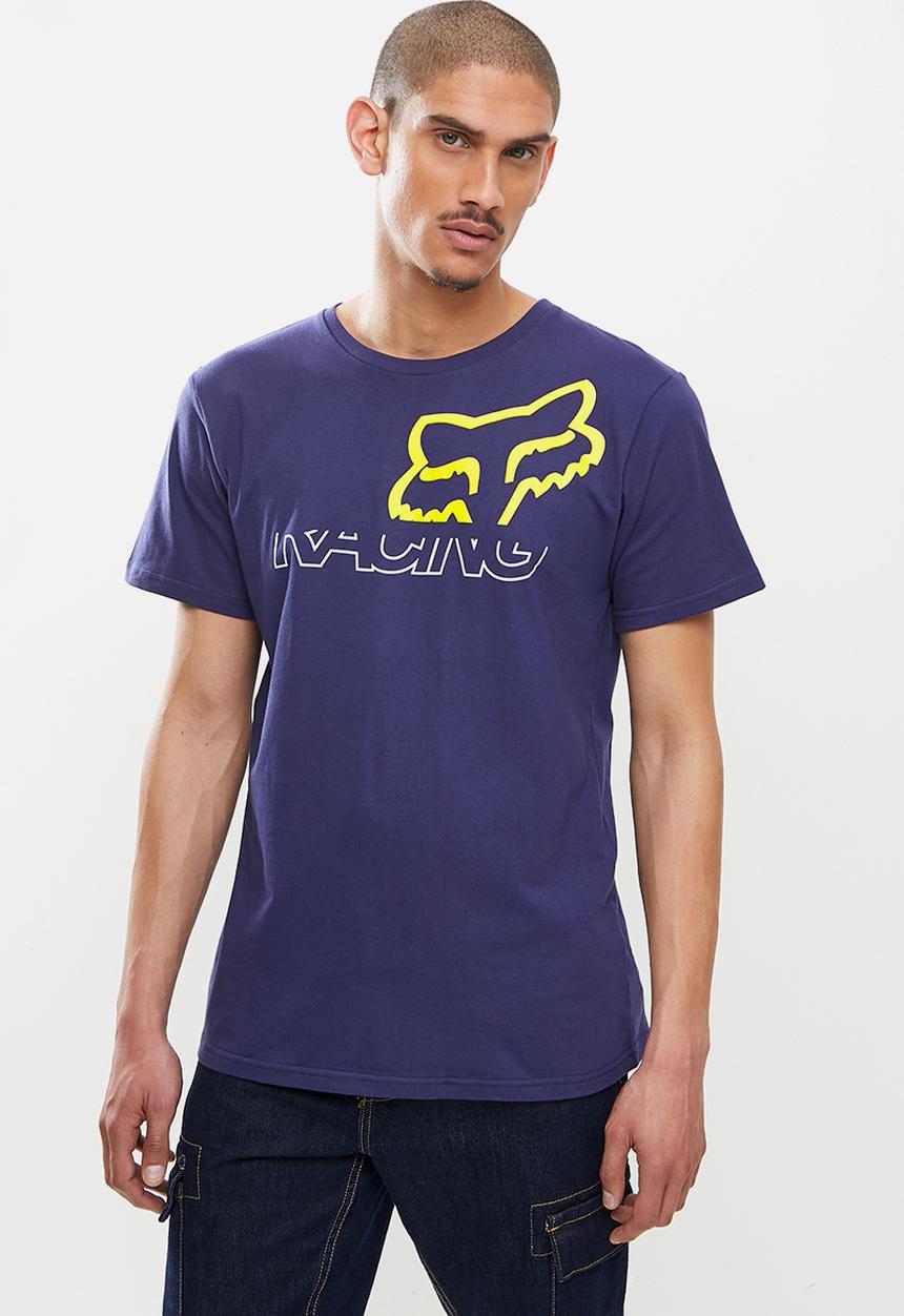 Fox - Skew short sleeve tee - navy