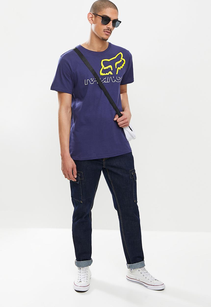 Fox - Skew short sleeve tee - navy