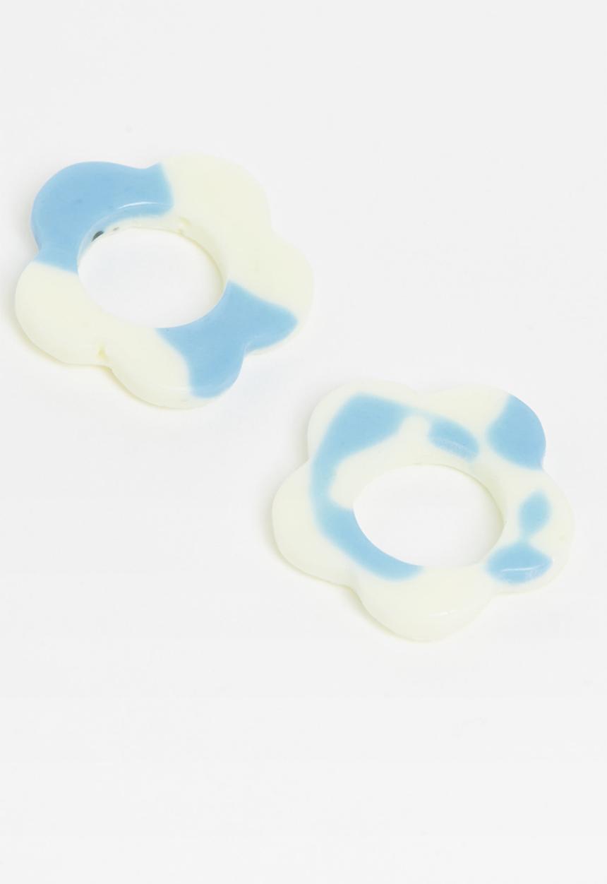 Pina Jewels - Daisy charm - blue & cream